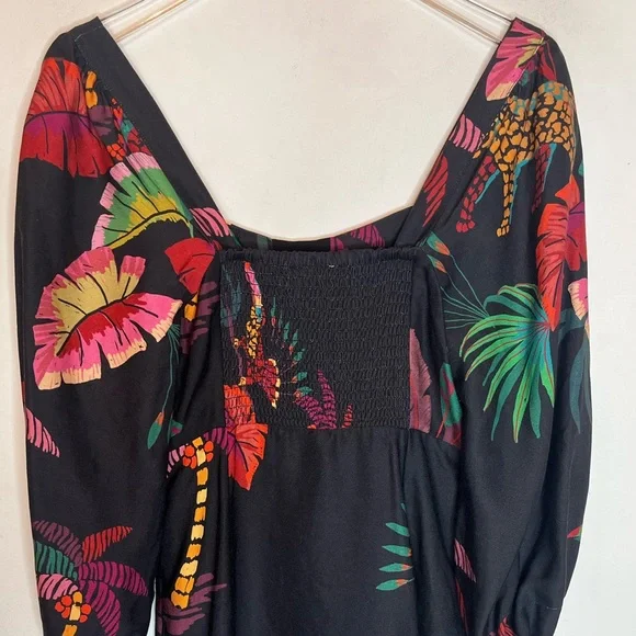 FARM RIO JUNGLE COLORS MINI DRESS SIZE XS